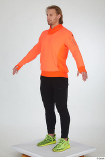  Erling black tracksuit dressed orange long sleeve t shirt sports standing whole body yellow sneakers 0026.jpg
